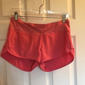 Pink lululemon shorts